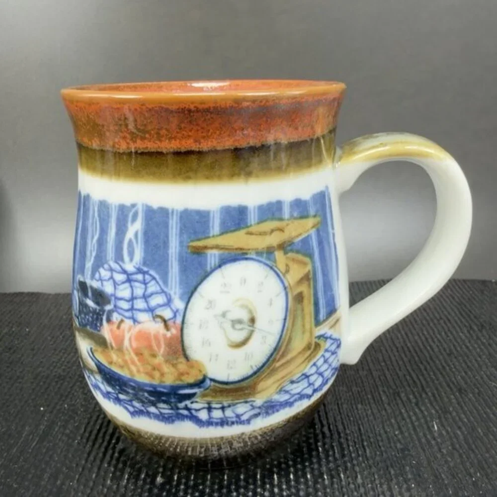 Otagiri Stoneware Pottery Coffee Mug Cup Country Kitchen Ceramic Made In Japan‎